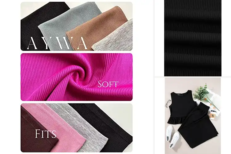Detailed view of Best Black Two Piece Sets