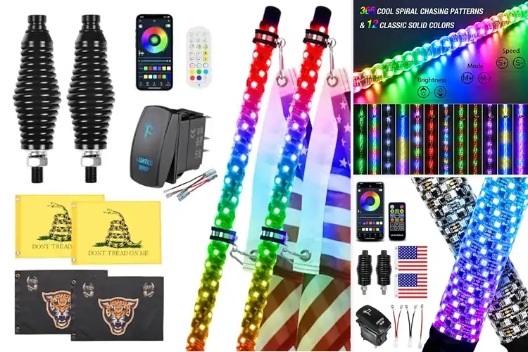 Detailed view of Best Durable LED Whips
