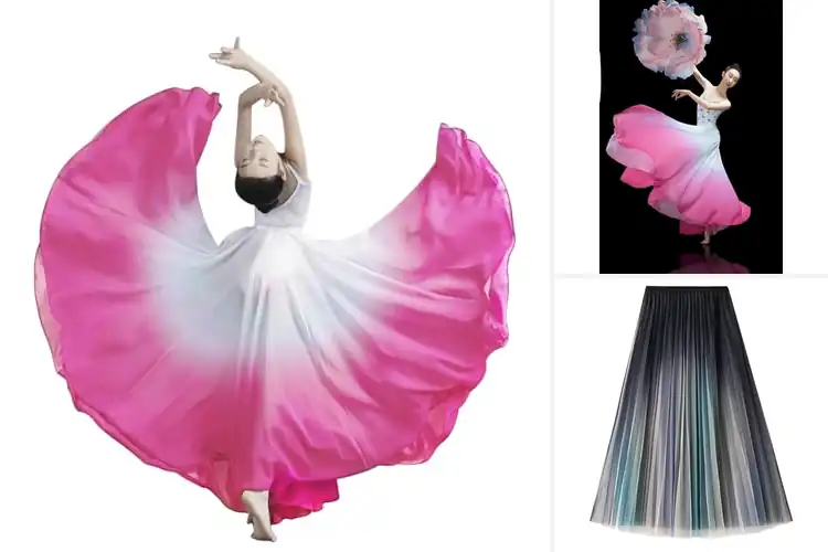 Detailed view of Best Gradient Color Skirts