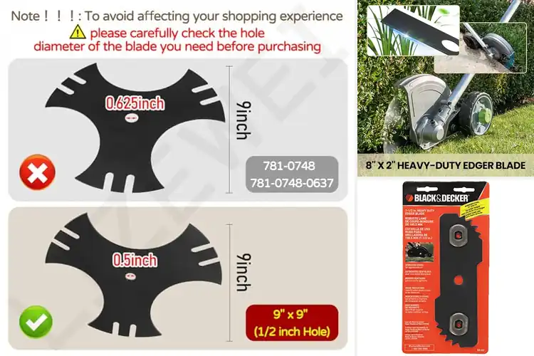 Detailed view of Best Lawn Edger Blades