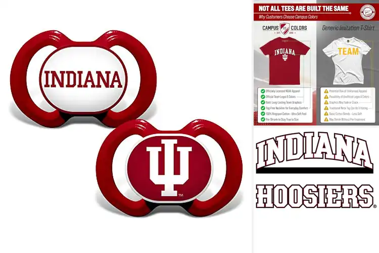 Detailed view of Best Officially Licensed NCAA Hoosiers Gear