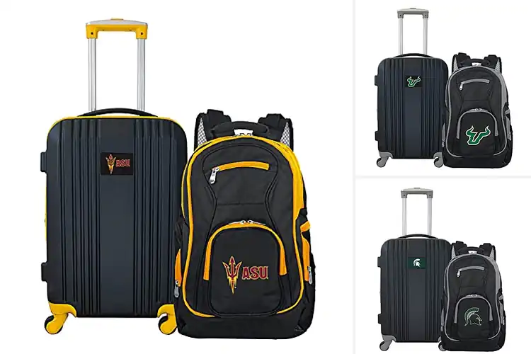 Detailed view of Best Officially Licensed NCAA Luggage Sets