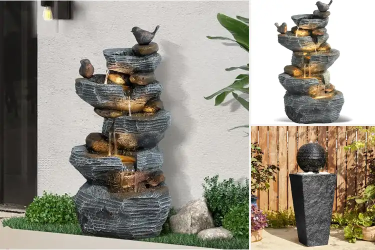 Detailed view of Best Outdoor Fountains