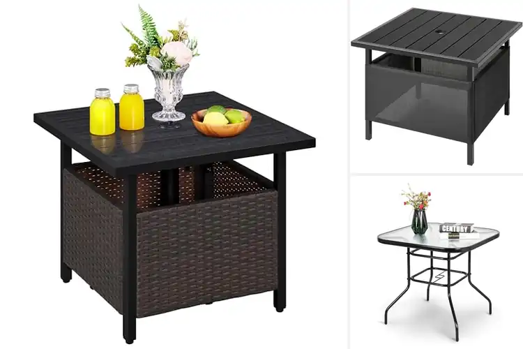 Detailed view of Best Patio Umbrella Tables