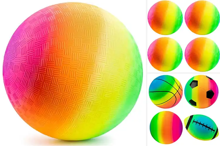 Detailed view of Best Rainbow Balls: Durable, Vibrant Fun for All Ages