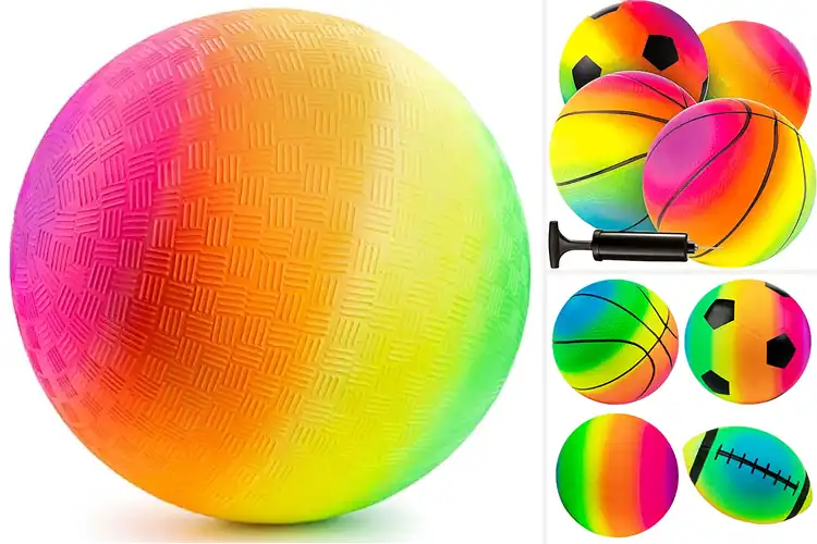 Detailed view of Best Rainbow Inflatable Balls