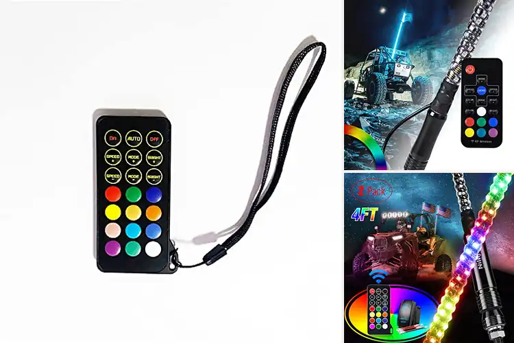 Detailed view of Best RF Remote LED Whips
