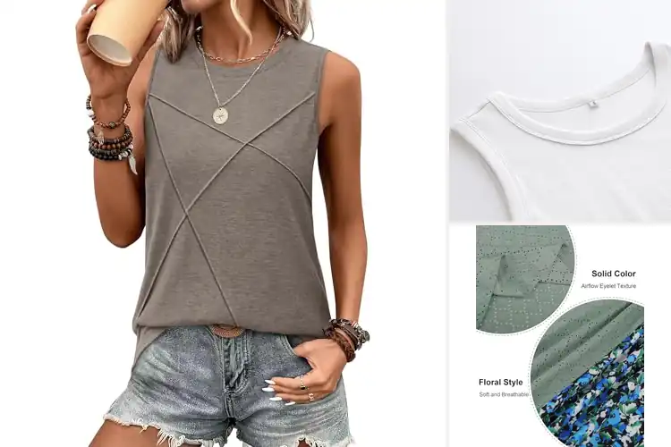 Detailed view of Best Sleeveless Tops