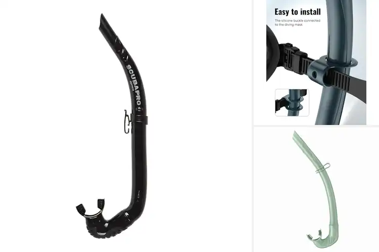 Detailed view of Best Snorkel Tubes: Dive Deeper with Top Dry Tech & Comfort