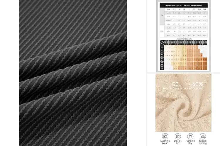 Detailed view of Best Summer Knit Two Piece Sets: 10 Stylish & Comfy Picks