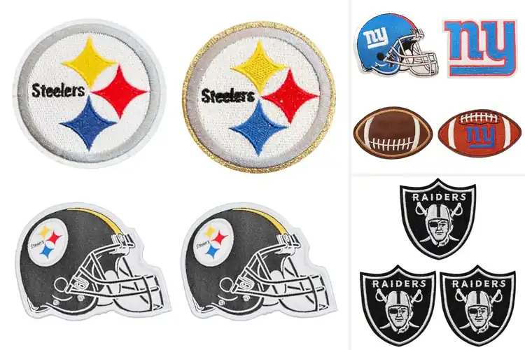 Detailed view of Best Team Logo Patches