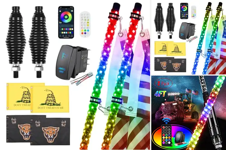 Detailed view of Best UTV LED Whips