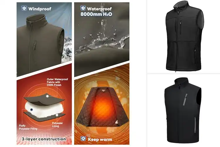 Detailed view of Best Waterproof Vests: Stay Dry, Warm, and Adventurous