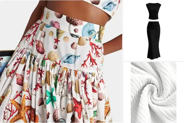 Detailed view of Best Womens Maxi Skirt Sets